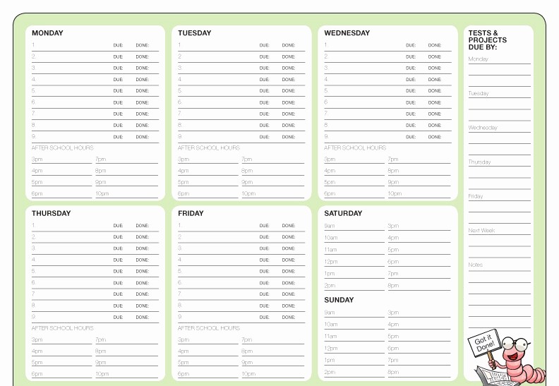 Daily Weekly Monthly Planner Template Lovely Daily Planner Template