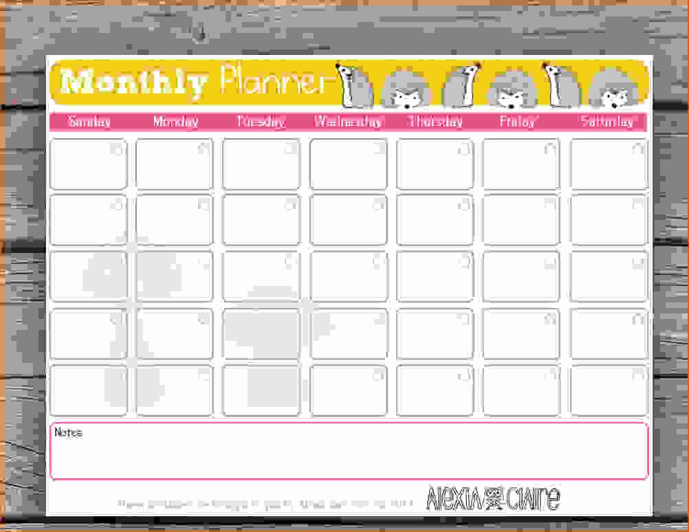 Daily Weekly Monthly Planner Template New 5 Daily Weekly Monthly Planner