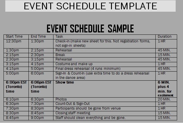 Day Of event Schedule Template Best Of event Schedule Templates Word Excel Samples