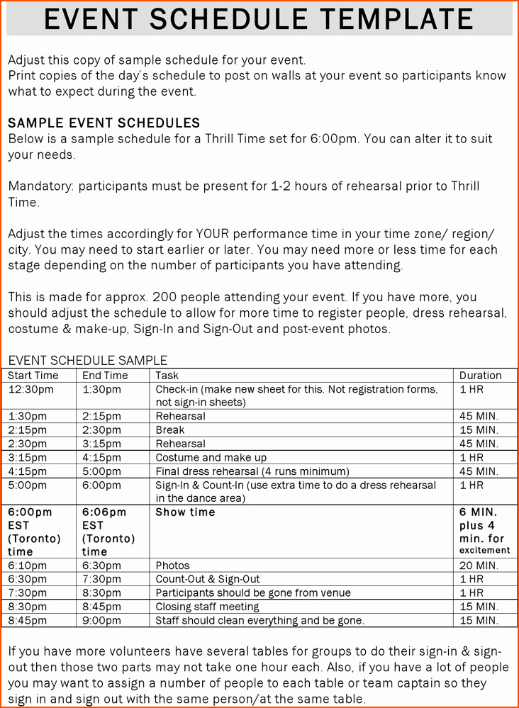 Day Of event Schedule Template New One Day event Schedule Template Seven Signs You Re In Love