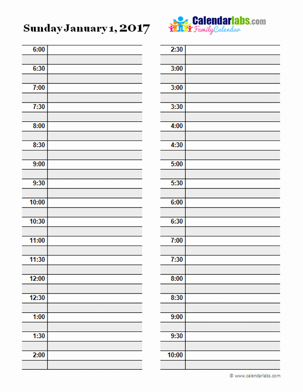 Day to Day Schedule Template Inspirational Day Planner Template