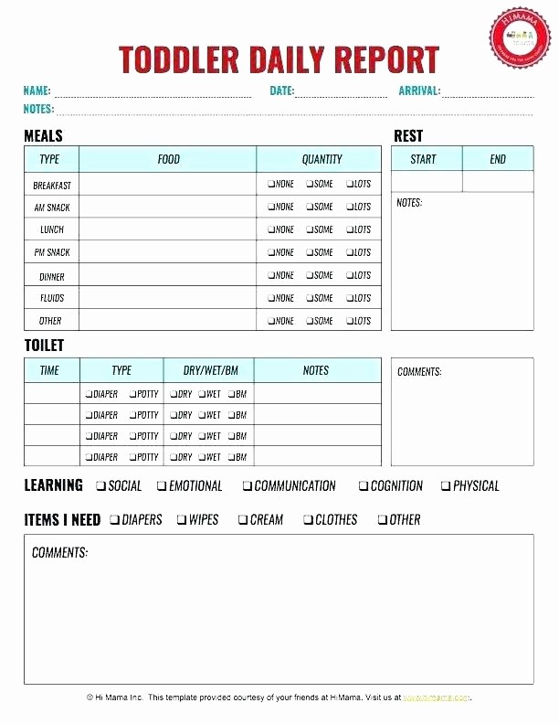 Daycare Menu Templates Free Download Lovely Free Printable Blank Daycare Menu House Drawing O