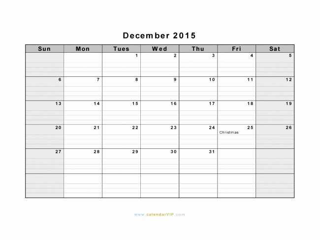 December 2015 Calendar Word Document Awesome December 2015 Calendar with Holidays