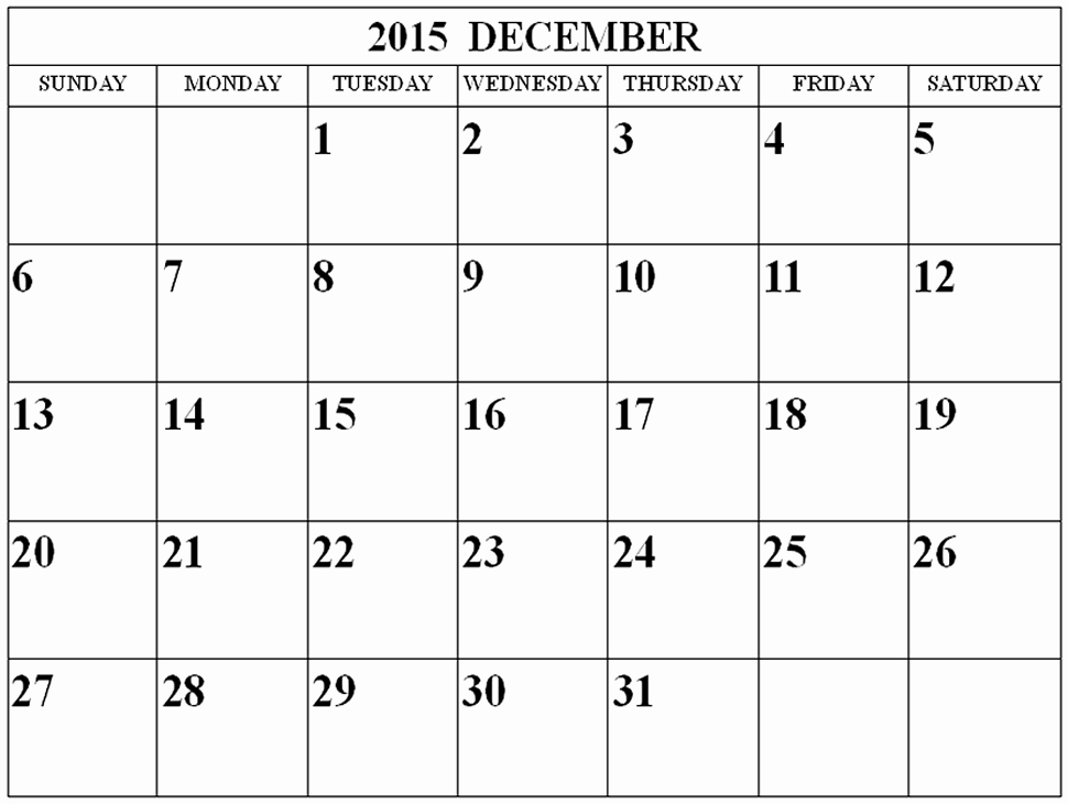 December 2015 Calendar Word Document Best Of December 2015 Calendar This Calendar Portal Provides You