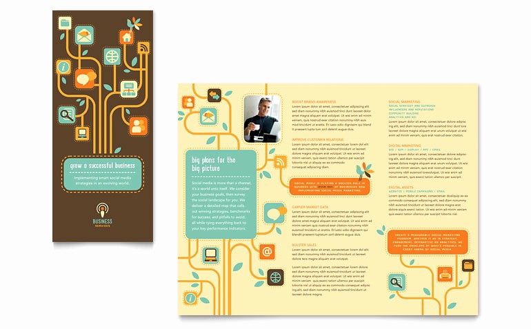 Design A Pamphlet In Word Unique Business Services Tri Fold Brochure Template Word