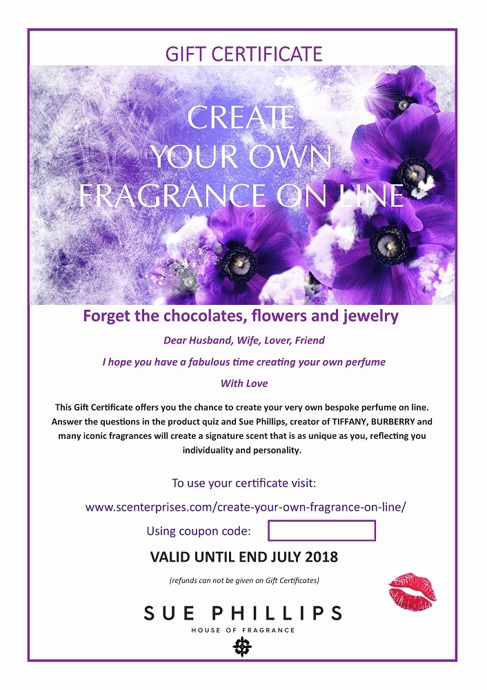 Design Your Own Gift Certificate Fresh Create Your Own Fragrance On Line