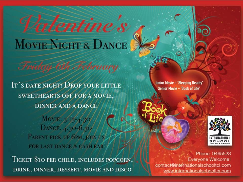Dinner and A Movie Flyer Beautiful Love at the International School International School Blog