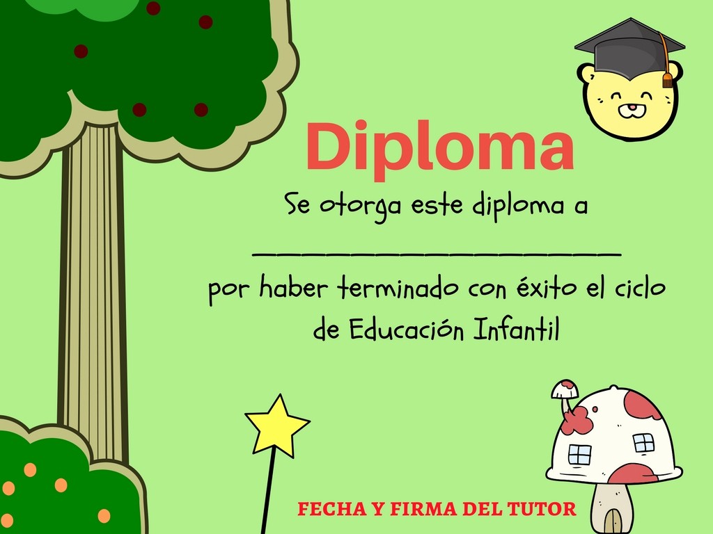 Diplomas Para Imprimir Y Editar Unique Colección De Diplomas Infantiles Para Fin De Curso Editar