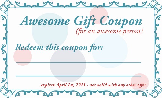 Diy Gift Certificate Template Free Awesome 7 Best Of Printable Gift Certificates for Husband