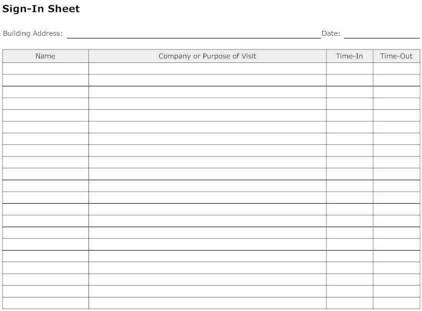 Doctor Sign In Sheet Template Fresh Best S Of Customizable Sign In Sheet Appointment