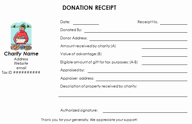Donation Receipt for Non Profit Inspirational Download Nonprofit Donation Receipt Template