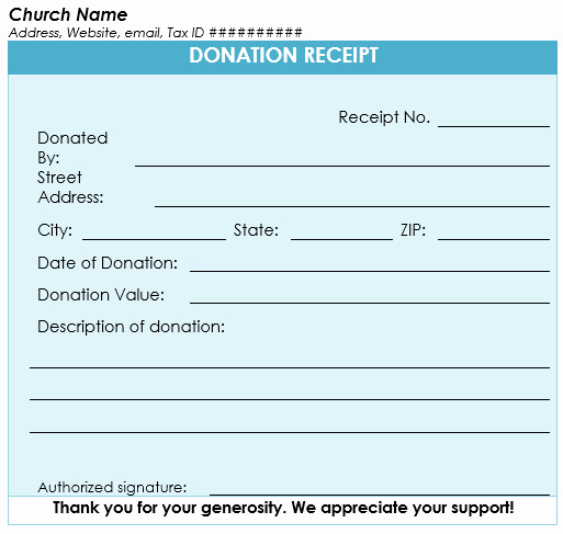 Donation Receipt Letter Template Word Inspirational Donation Receipt Template 12 Free Samples In Word and Excel