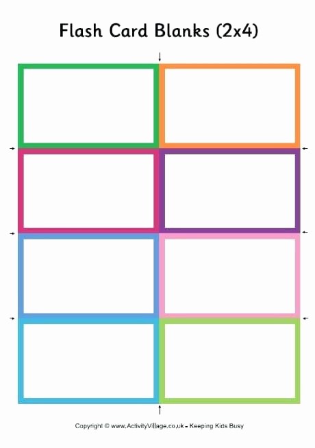 Double Sided Flash Card Template New Word Flash Card Template – Spitznasfo