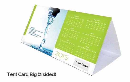 Double Sided Tent Card Template Best Of Custom Tent Card Calendar 2 Sided