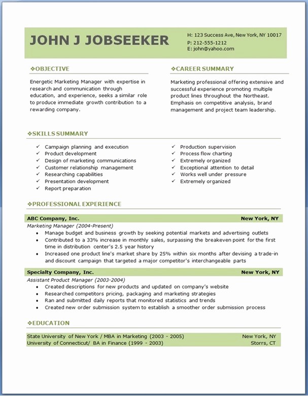Download Free Professional Resume Templates Lovely Free Professional Resume Templates Download