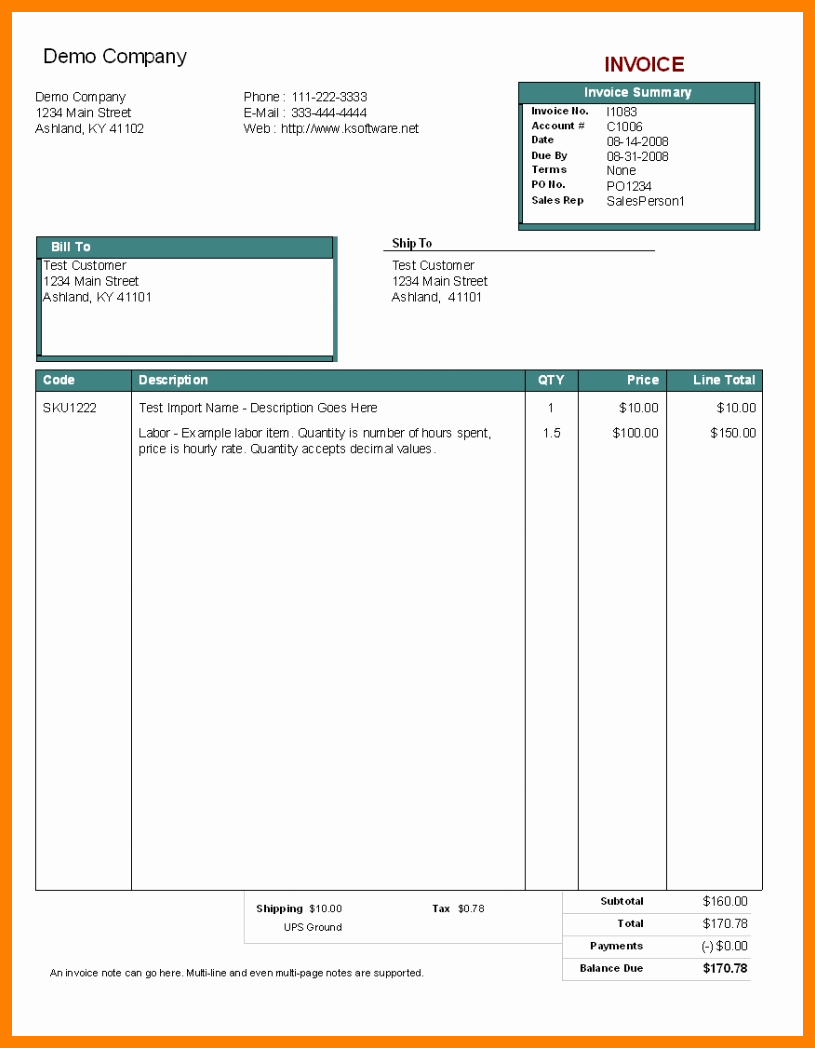 Download Invoice Template for Mac Awesome Free Invoice Template for Mac Textedit