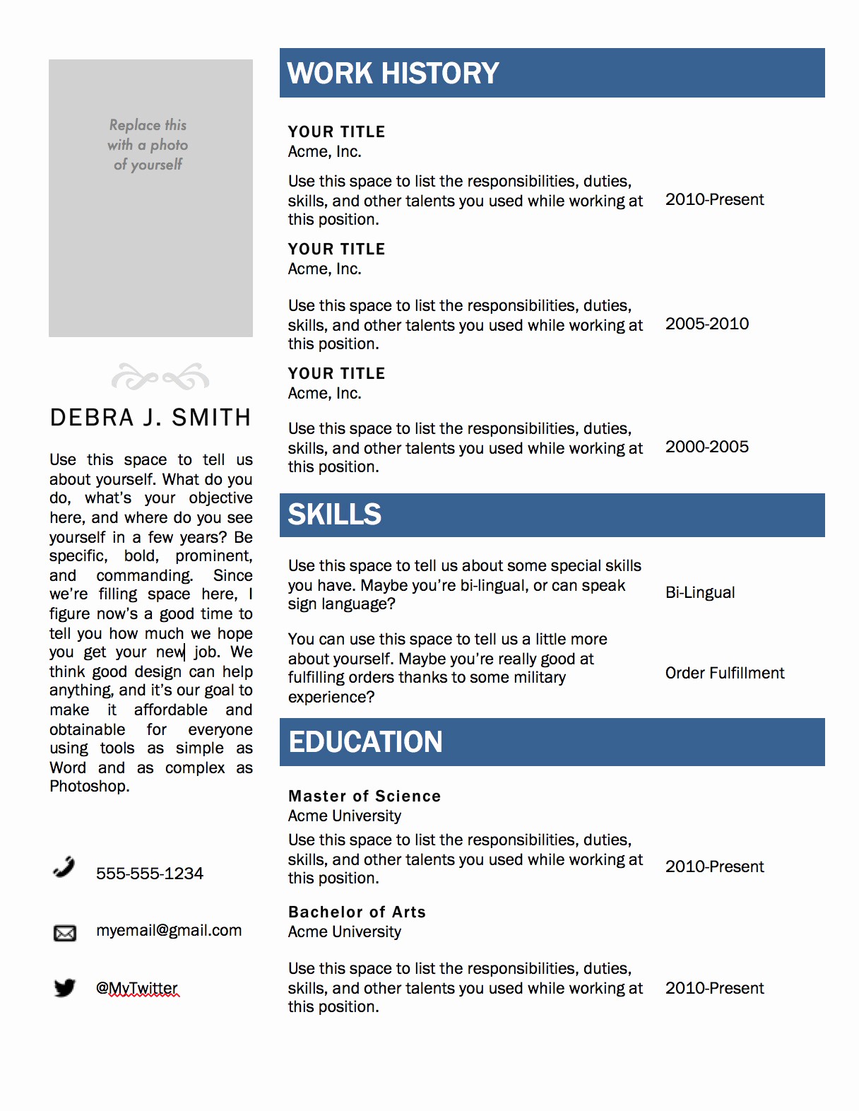 Download Ms Word Resume Template Unique Free Microsoft Word Resume Template — Superpixel