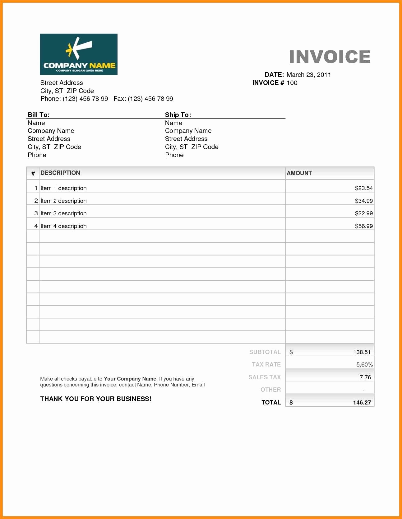 Downloadable Invoice Template for Mac Best Of 12 Able Invoice Template for Mac Able