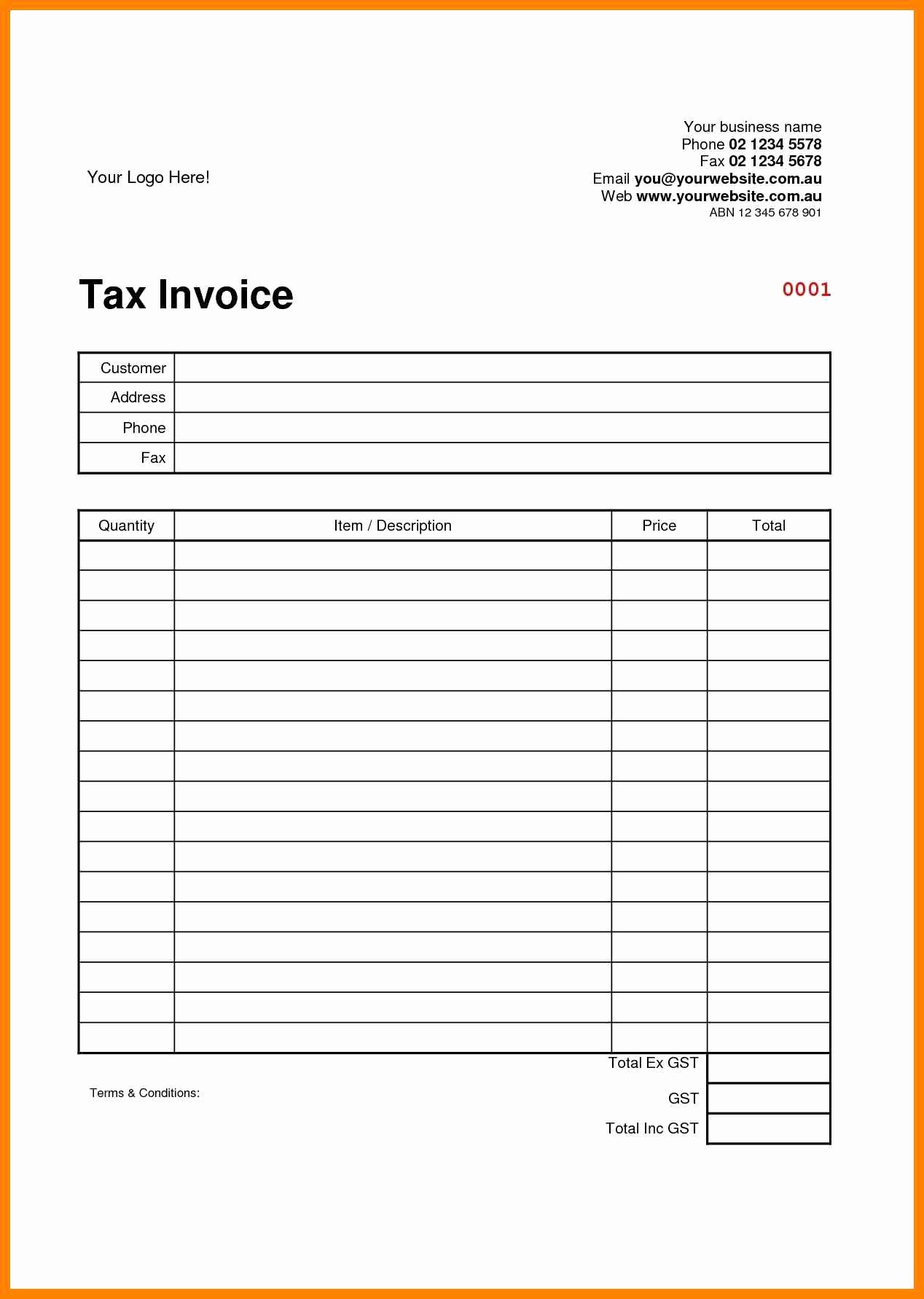 Downloadable Invoice Template for Mac Best Of 7 Free Printable Office Templates