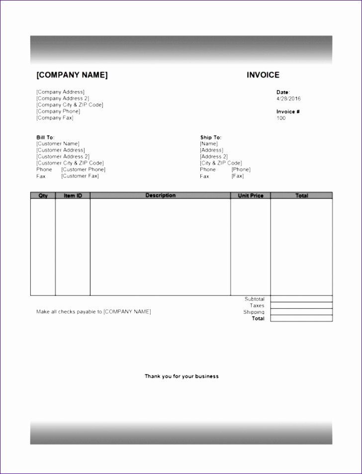 Downloadable Invoice Template for Mac Lovely 6 Invoice Template Excel Mac Exceltemplates Exceltemplates