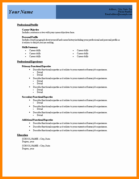 Downloadable Resume Template Microsoft Word Fresh 10 Best Resume format In Word Free