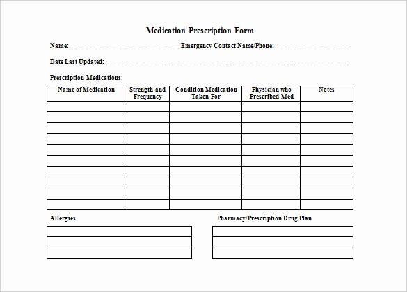 Drug Card Template Microsoft Word Fresh Prescription Sheet Template Templates Collections