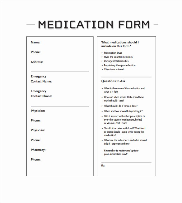 Drug Card Template Microsoft Word Lovely 8 Medication Card Templates Doc Pdf