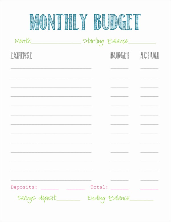 Easy Budget Spreadsheet Template Free Awesome 12 Bud Samples