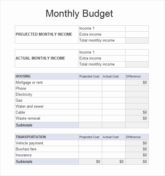 Easy Budget Spreadsheet Template Free Fresh 5 Sample Bud Spreadsheets