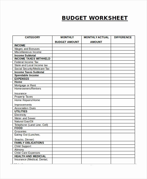 Easy Budget Spreadsheet Template Free Lovely 25 Best Ideas About Monthly Bud Worksheets On