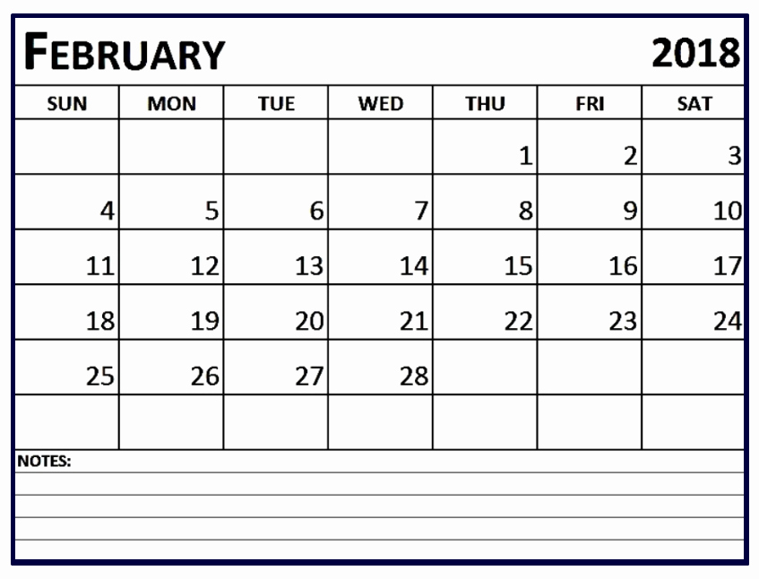 Editable Calendar 2017-2018 Lovely February 2018 Calendar Editable