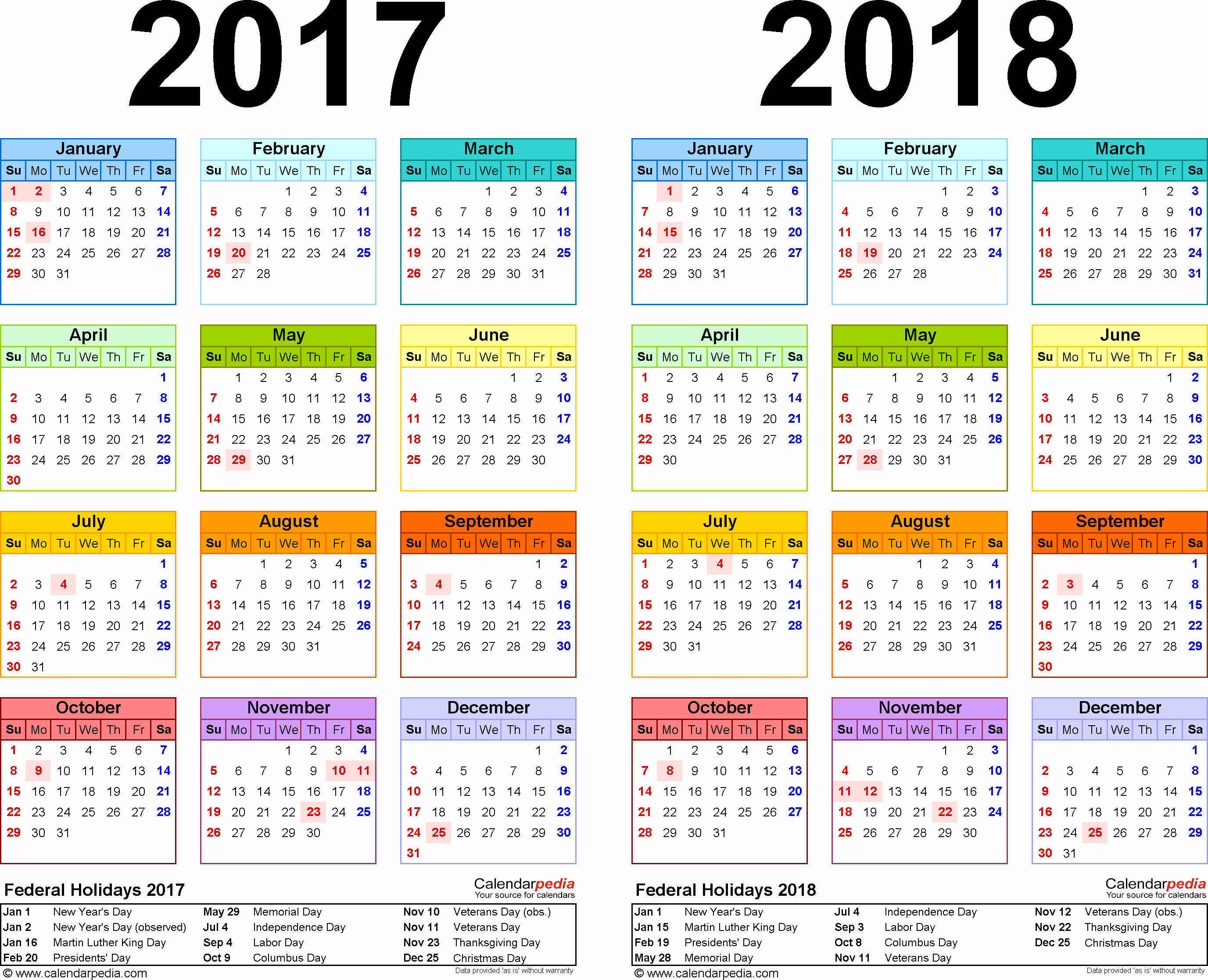 Editable Calendar 2017-2018 New 2017 2018 Calendar Free Printable Two Year Excel Calendars