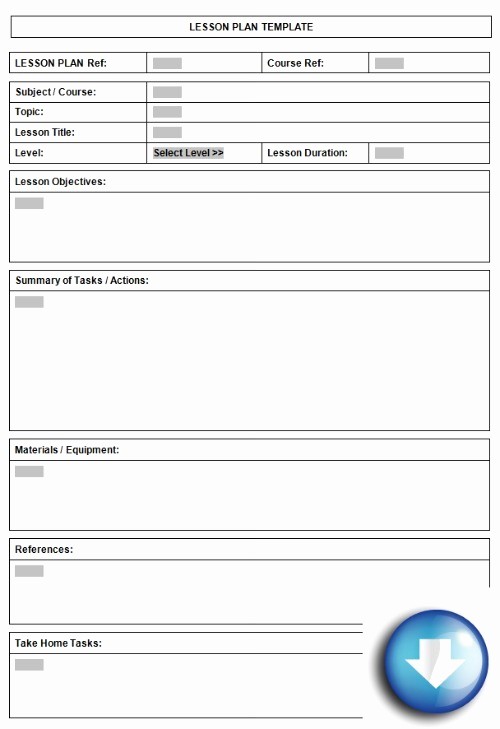 Editable Lesson Plan Template Word New Blank Lesson Plan Template