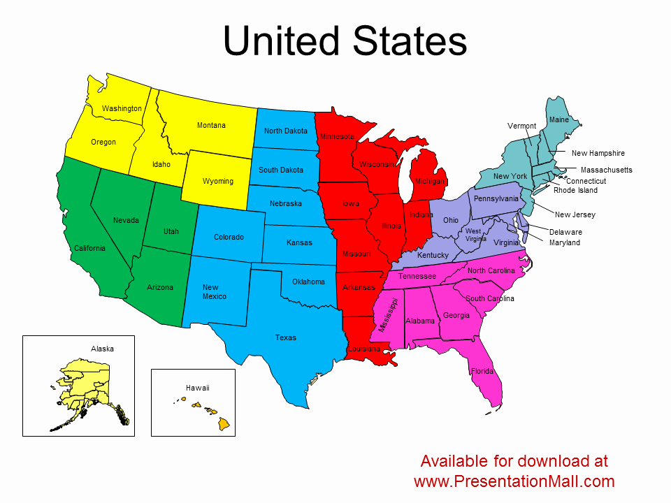 Editable Us State Map Powerpoint New Editable United States Powerpoint Map
