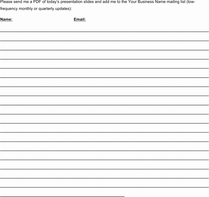 Email Sign In Sheet Template Unique 39 Sign Up Sheets Free Download