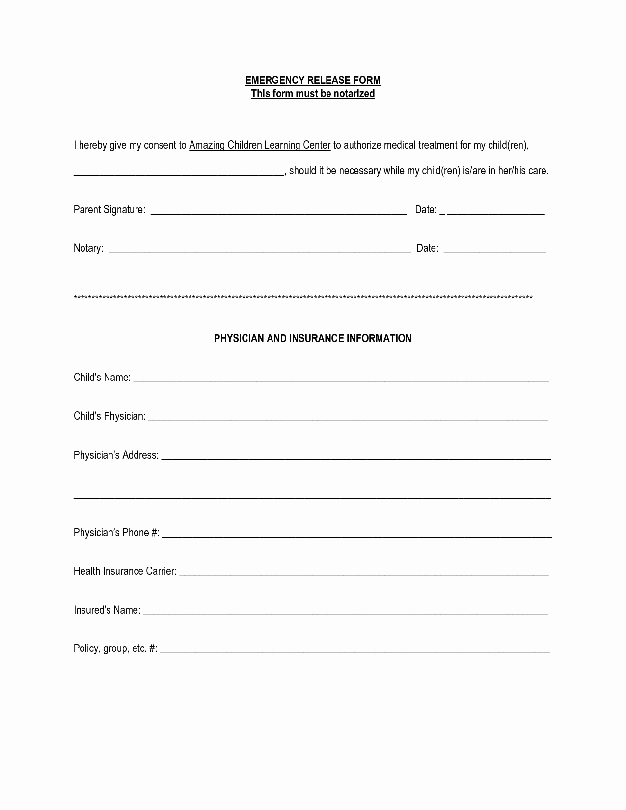 Emergency Contact form for Children Beautiful Best S Of Contact form Template Contact Information