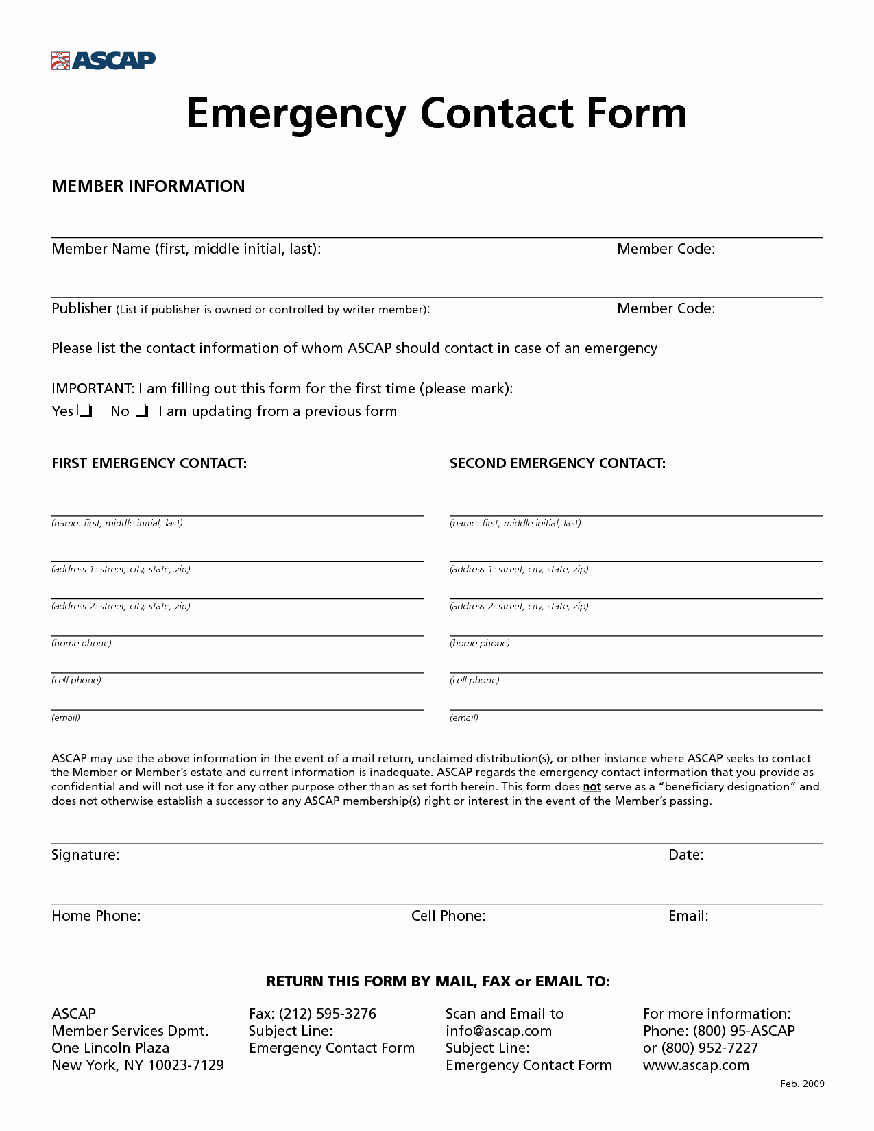 Emergency Contact List for Kids Awesome 8 Best Of Free Printable Emergency Contact form