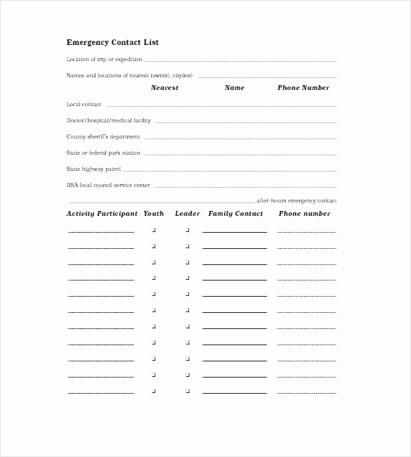 Emergency Contact List Template Excel Inspirational Create A Family Emergency Binder Grab and Go to Help