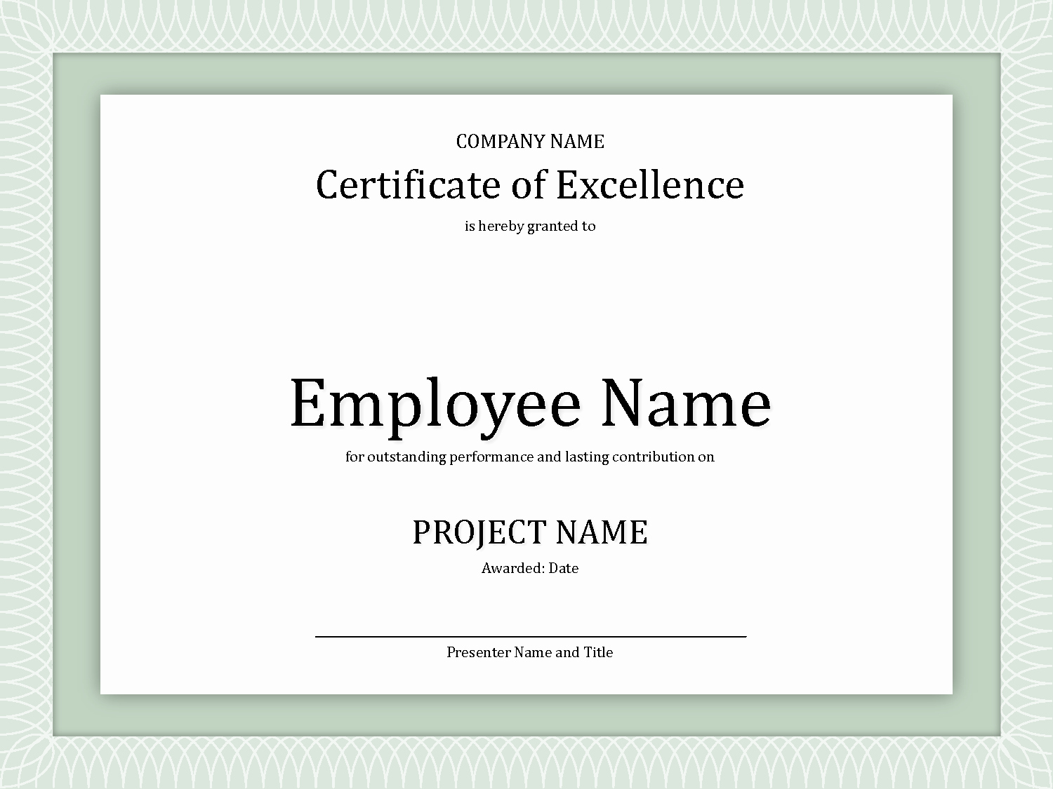 Employee Award Certificate Templates Free Elegant 8 Best Of Employee Award Certificate Templates