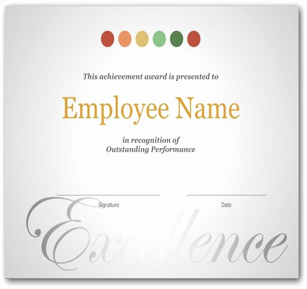 Employee Award Certificates Templates Free Fresh the 25 Best Certificate Of Recognition Template Ideas On