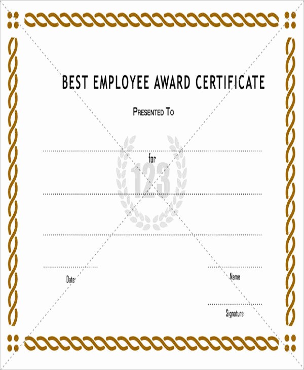 Employee Award Certificates Templates Free Unique 31 Free Award Certificates