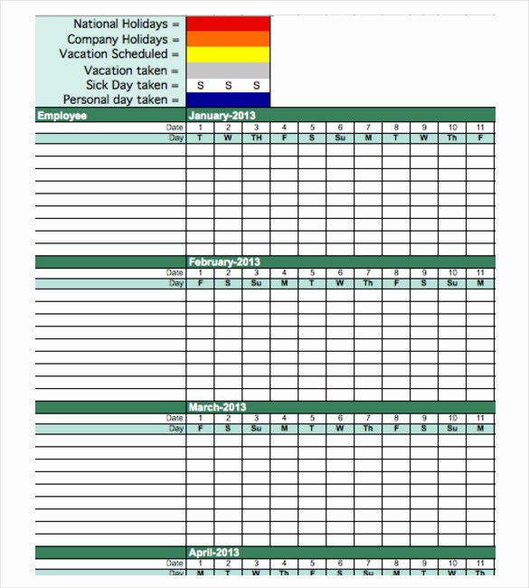 Employee Call Off Log Template Unique attendance Tracking Template 10 Free Word Excel Pdf