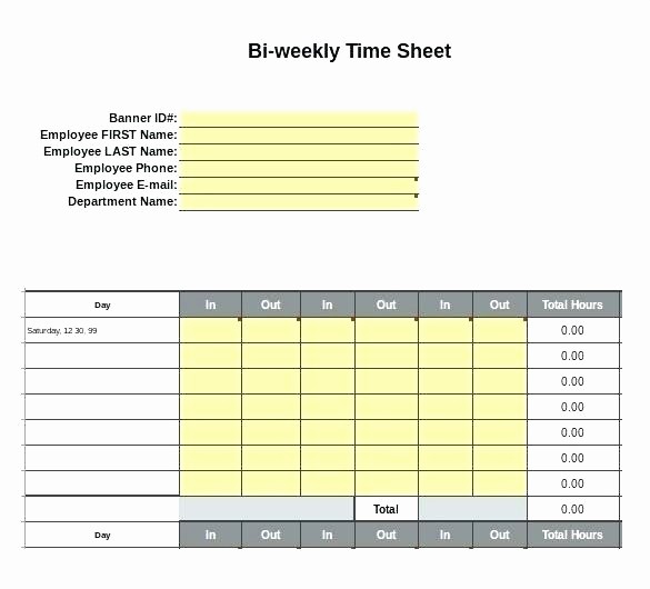 Employee Lunch Break Schedule Template New Excel Timesheet Excel Excel Template Excel Employee
