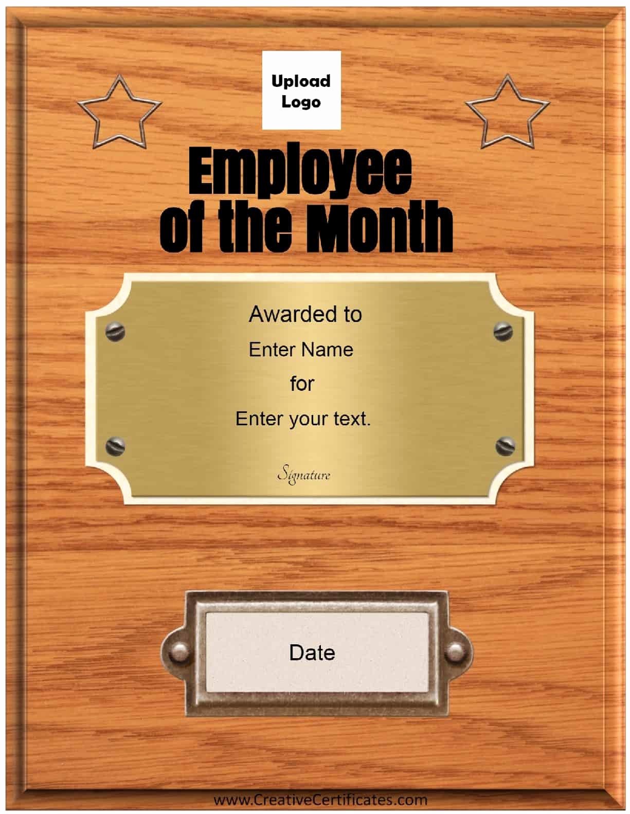 Employee Of The Month Free Elegant Free Custom Employee Of The Month 