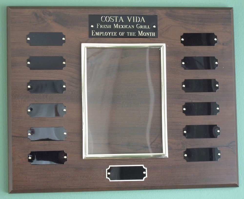 Employee Of the Month Free Lovely Employee Of the Month Perpetual Award Plaque 12x15 Trophy