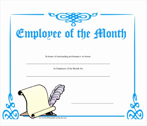 Employee Of the Month Sample Unique Employee the Month Template