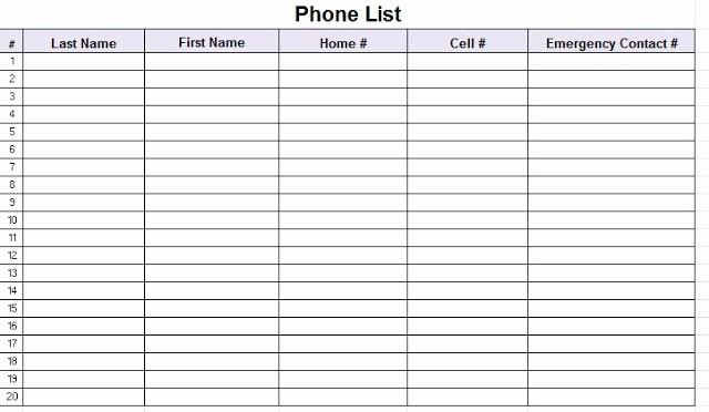 Employee Phone List Template Free Beautiful the Admin Bitch Download Free Staff Phone List Template