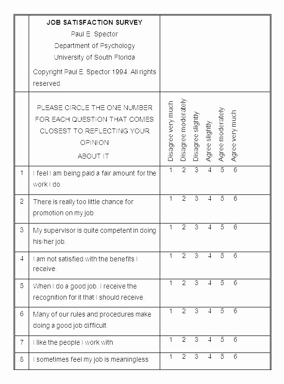 Employee Satisfaction Survey Template Word Awesome Printable Survey Template Free Word Blank Questionnaire
