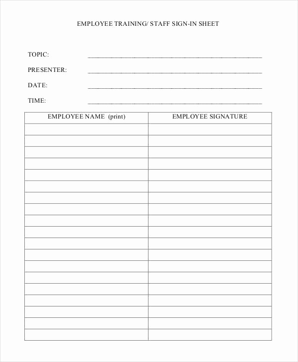 Employee Sign In Sheet Excel Awesome Employee Sheet Templates 10 Free Word Pdf &amp; Excel