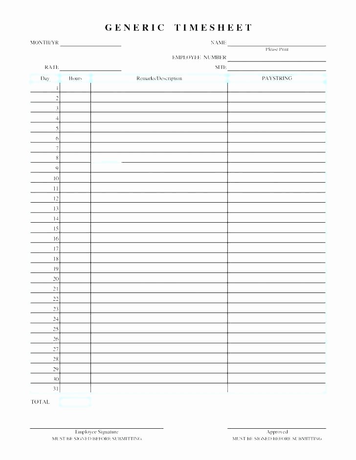 Employee Sign In Sheet Excel Unique Employee Sign In Sheet Template Free Documents Download